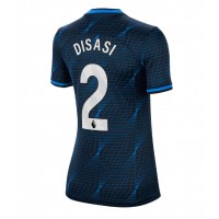 Koszulka piłkarska Chelsea Axel Disasi #2 Strój wyjazdowy dla kobiety 2023-24 tanio Krótki Rękaw